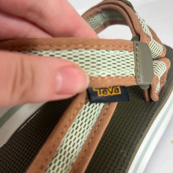 Teva Women's Flatform Universal Mesh Sandals Green Platform Sandals Size 10 - Picture 4 of 8